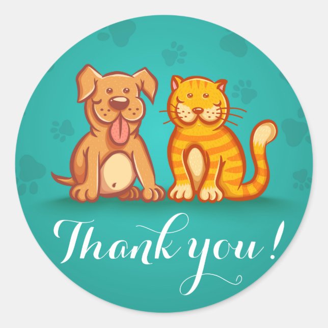 Sticker avec animaux de compagnie (Devant)