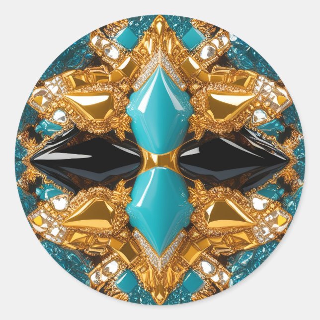 Sticker avec Bahamas Colors Design (Devant)