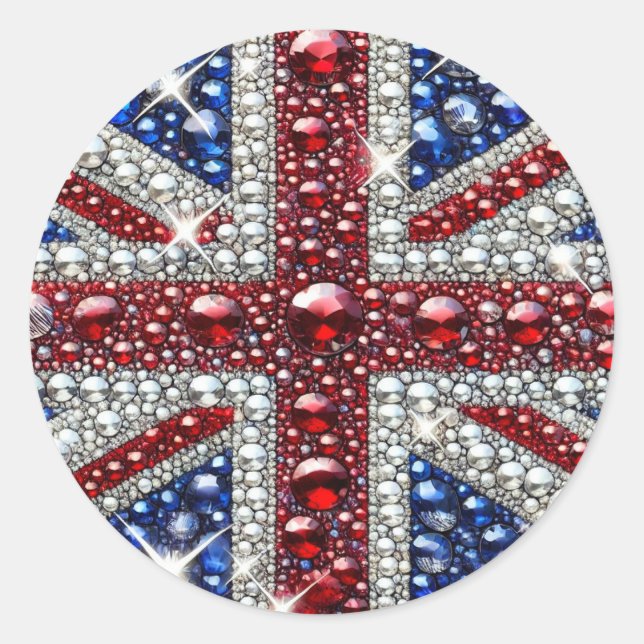 Sticker avec design aux couleurs britanniques (Devant)