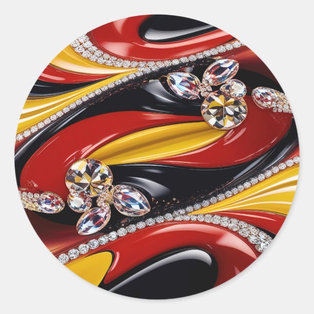 Sticker avec design de couleurs Belgique (Devant)