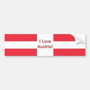 Sticker avec Drapeau d'Autriche