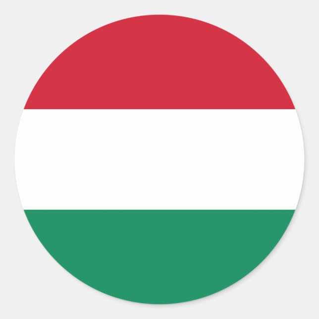 Sticker avec Drapeau de Hongrie (Devant)