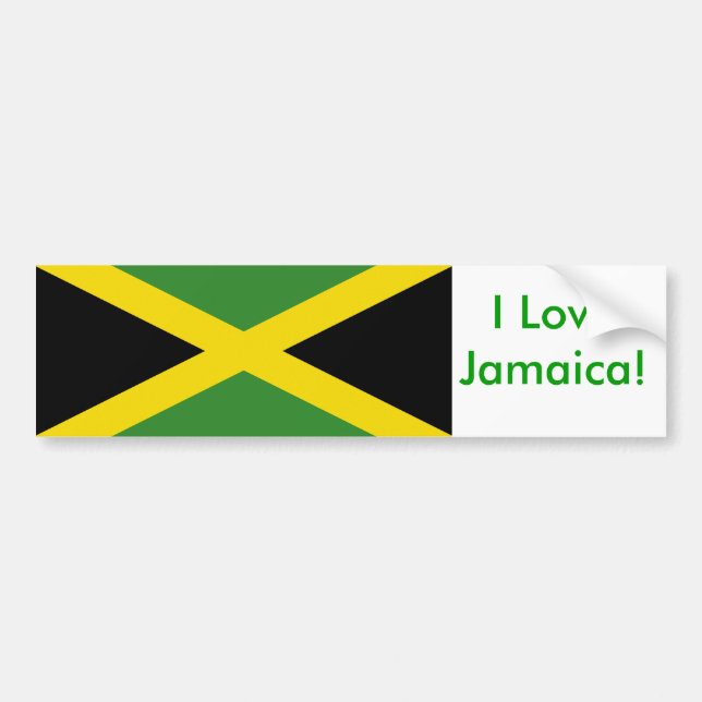 Sticker avec Drapeau de Jamaïque (Devant)