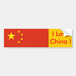 Sticker avec drapeau de la Chine