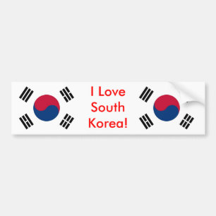 Sticker avec drapeau de la Corée du Sud