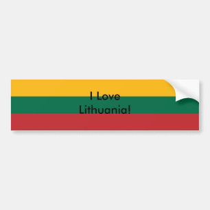 Sticker avec drapeau de Lituanie