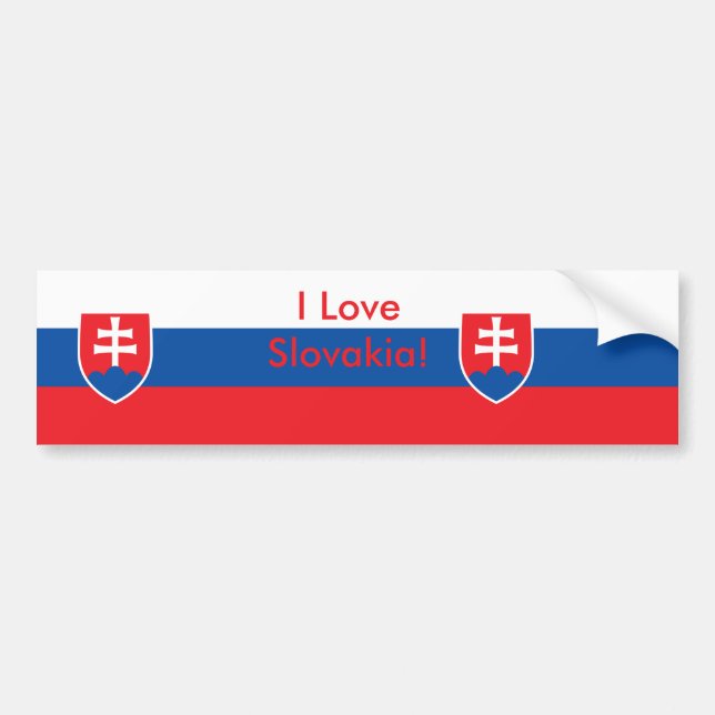 Sticker avec Drapeau de Slovaquie (Devant)