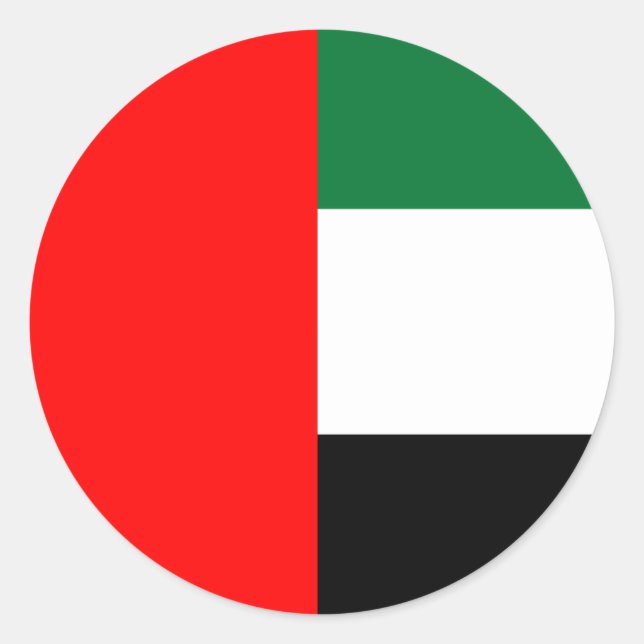 Sticker avec drapeau des Émirats Arabes Unis (Devant)