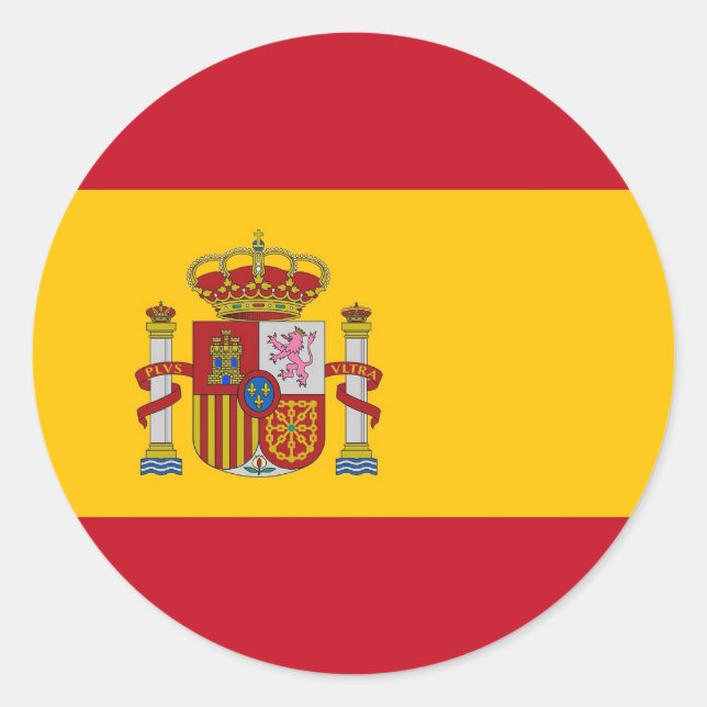 Sticker avec drapeau d'Espagne (Devant)