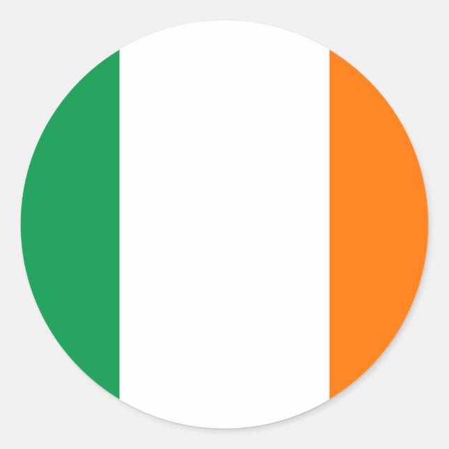 Sticker avec Drapeau d'Irlande (Devant)