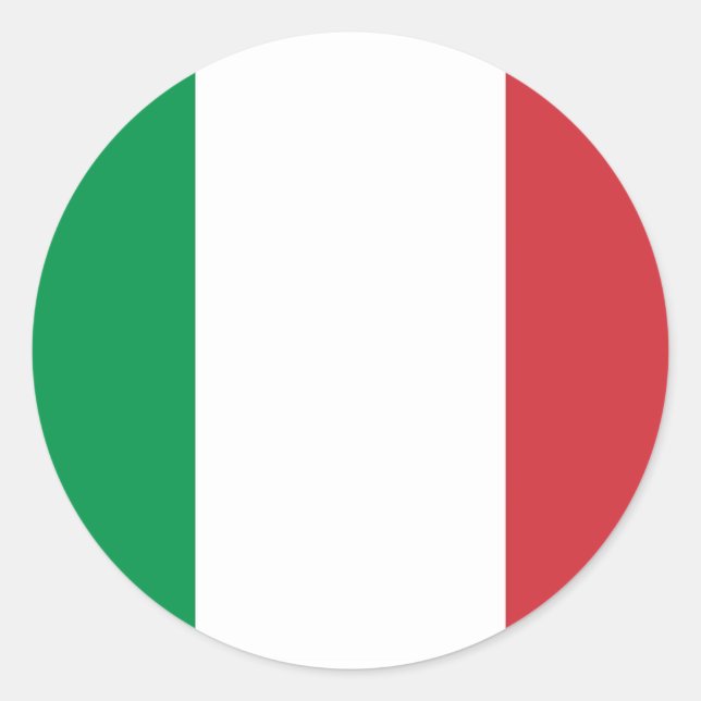 Sticker avec Drapeau d'Italie (Devant)