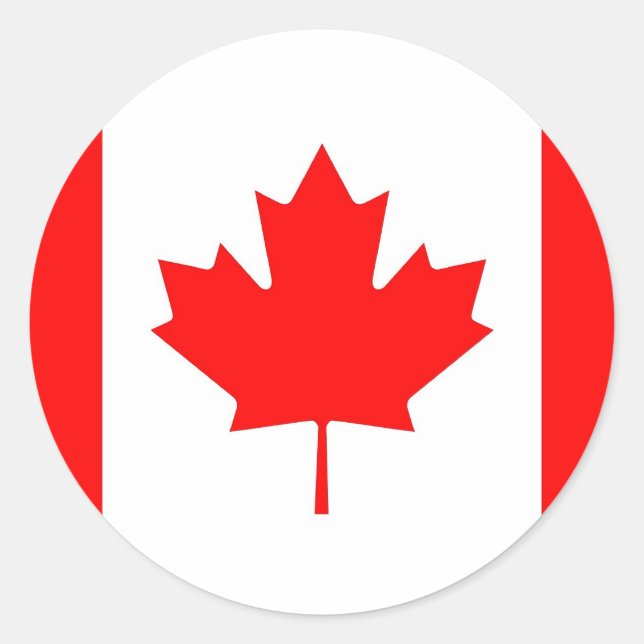 Sticker avec drapeau du Canada (Devant)