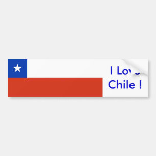 Sticker avec drapeau du Chili