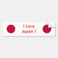 Sticker avec drapeau du Japon