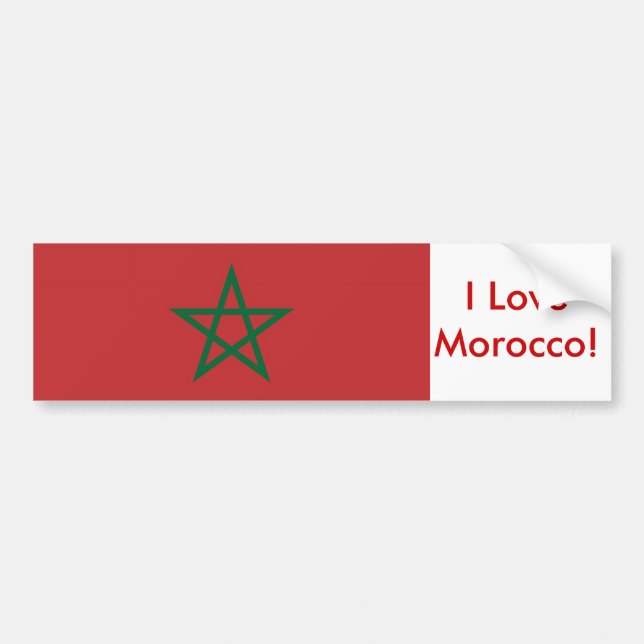 Sticker avec drapeau du Maroc (Devant)