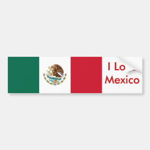 Sticker avec Drapeau du Mexique