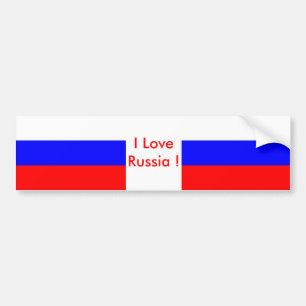 Sticker avec le drapeau de la Russie