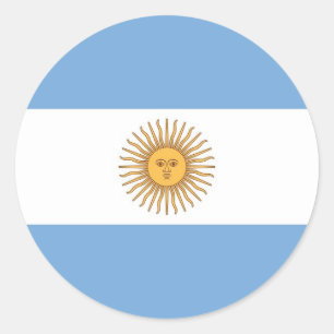 Sticker avec le drapeau de l'Argentine
