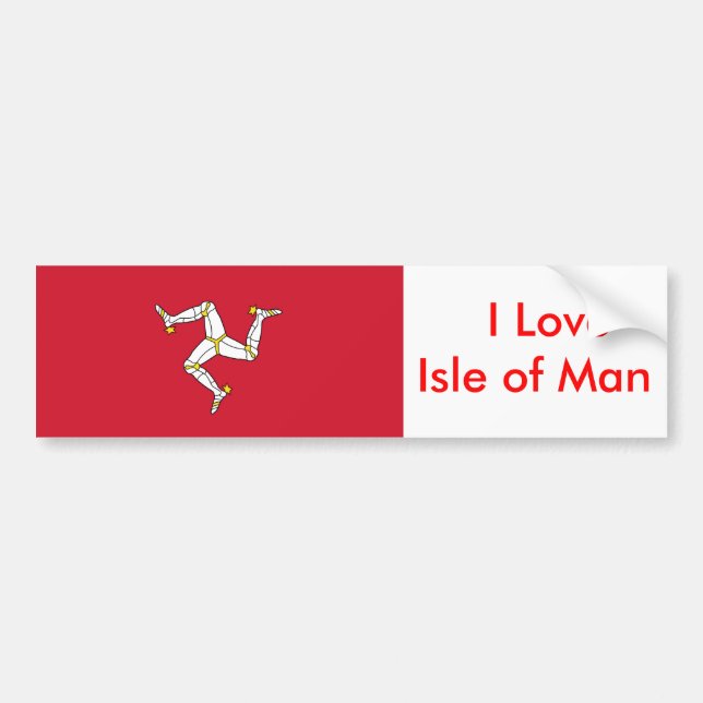 Sticker avec le drapeau de l'île de Man (Devant)