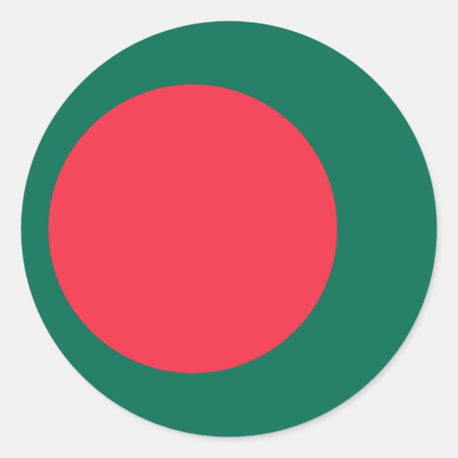 Sticker avec le drapeau du Bangladesh (Devant)