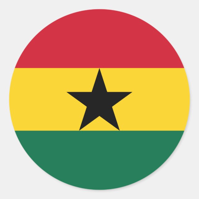 Sticker avec le drapeau du Ghana (Devant)