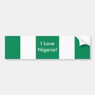 Sticker avec le drapeau du Nigeria