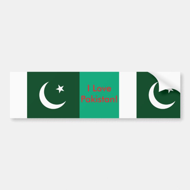 Sticker avec le drapeau du Pakistan (Devant)