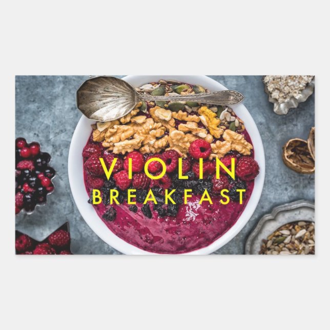 Sticker avec logo Violin Breakfast (Devant)