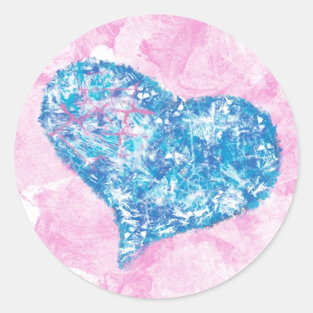 Sticker avec un coeur adorable (Devant)