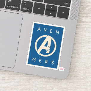 Sticker Avengers   Logo Bleu