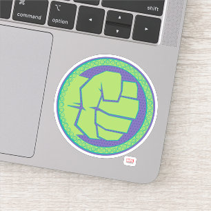 Sticker Avengers   Logo Hulk pointillé