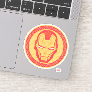 Sticker Avengers   Paisley Logo Iron Man