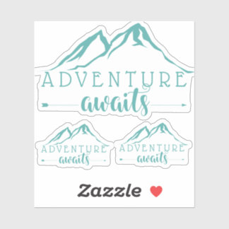 Sticker Aventure Attend Set 3 Turquoise
