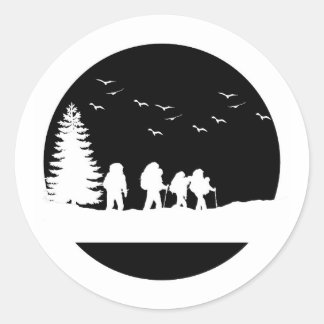 Sticker aventure B&W Randonnée
