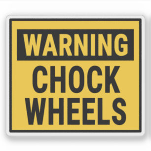 Sticker Avertissement Calage des roues