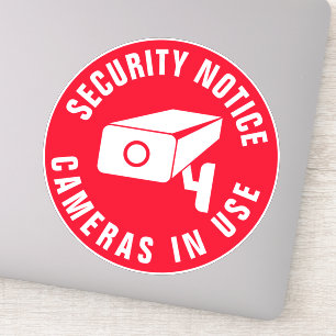 Sticker Avertissement de sécurité de la caméra Avis de sur