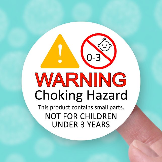 Sticker Avertissement Risque de choc non pour les enfants  (Créateur téléchargé)