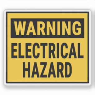 Sticker Avertissement Risque électrique