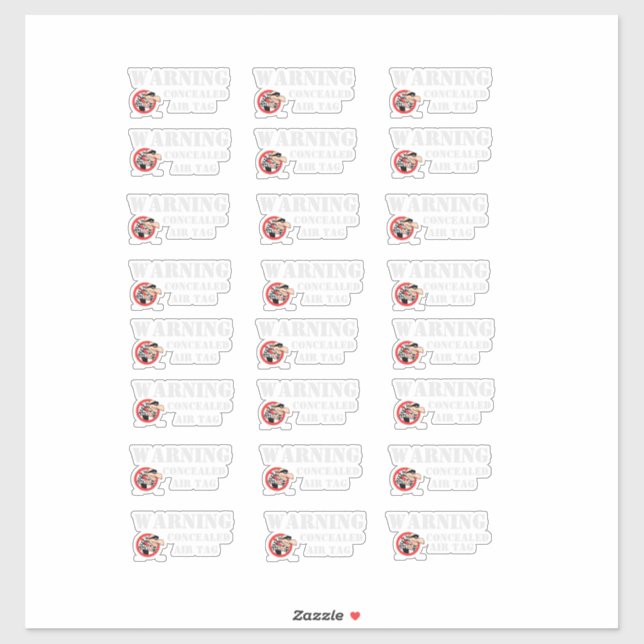 STICKER AVERTISSEUR DE BALISE D'AIR CONCÉALÉ (Feuille)