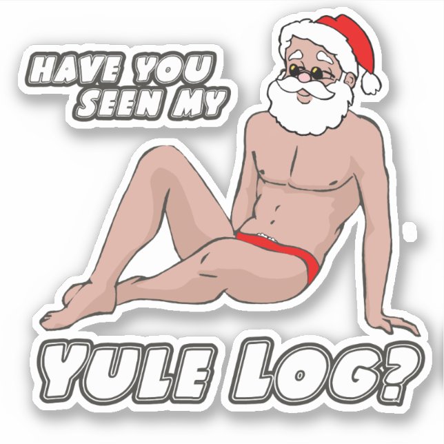 Sticker Avez-vous vu mon journal de yule ? (Devant)