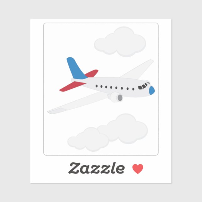 Sticker Avion (Feuille)