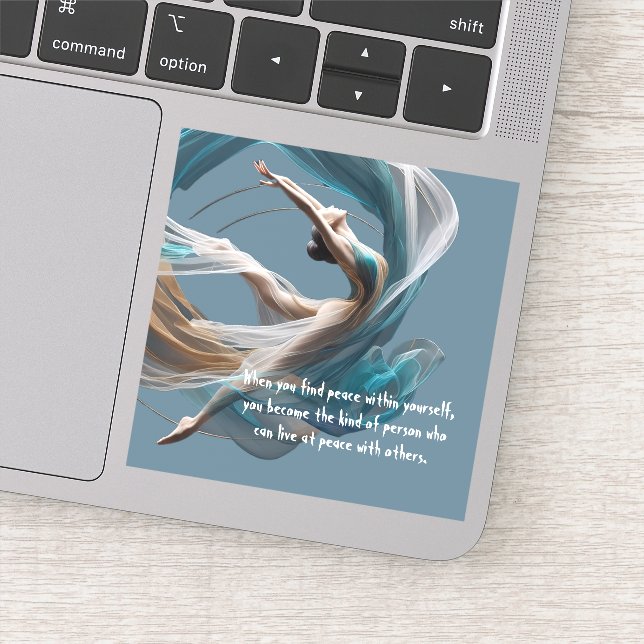 Sticker Avion Air Yoga Instructeur Pilates Fitness (Détail)