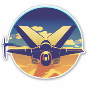 Sticker Avion avion de combat
