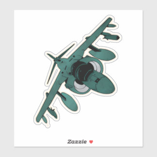 Sticker Avion d'attaque AV-8B, V/STOL