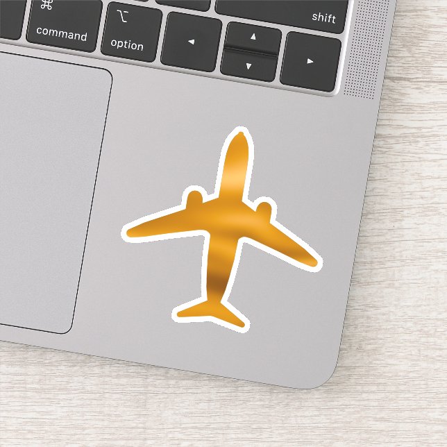 Sticker Avion doré (Détail)