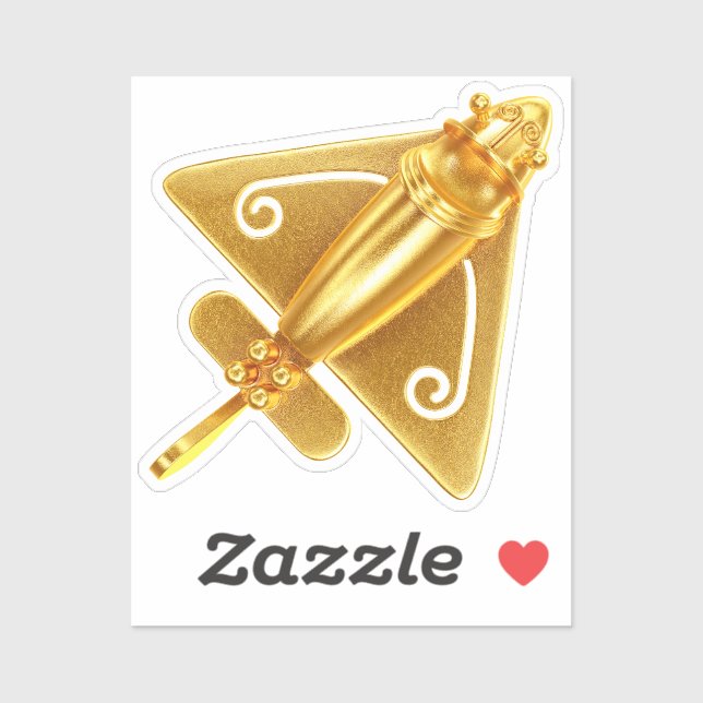 Sticker Avion Inca (Feuille)