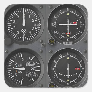 Sticker Avionique Instruments d'aéronef