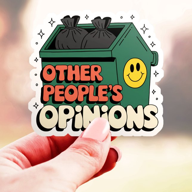 Sticker Avis d'autres personnes Dumpster Vinyl (Créateur téléchargé)