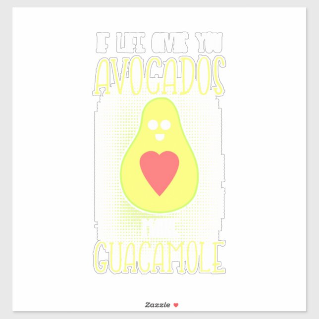 Sticker Avocados fabrique la guacamole (Feuille)