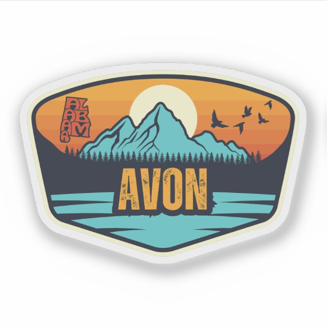 Sticker Avon, Alabama (Devant)